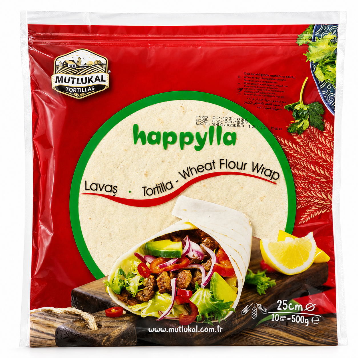 Happylla Tortilla 500G